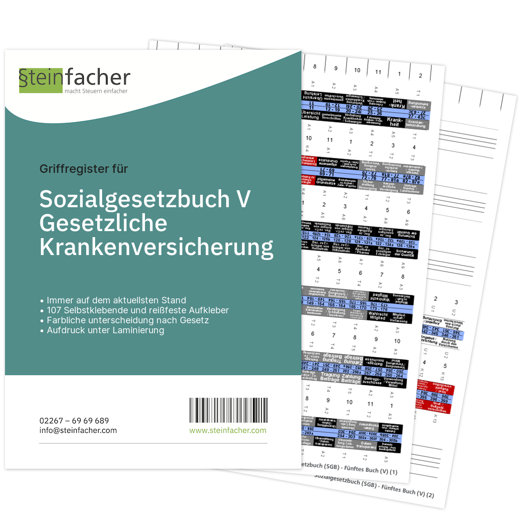 Griffregister Für Sozialgesetzbuch (SGB) V - Gesetzliche ...